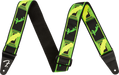 Fender® Neon Monogrammed Strap, Green and Yellow, 2" - Guitar Warehouse