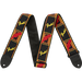 Fender® 2" Monogrammed Strap, Black/Yellow/Red - Guitar Warehouse