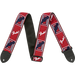 Fender® 2" Monogrammed Strap, Red/White/Blue - Guitar Warehouse