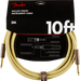Fender Deluxe Series Instrument Cable, Straight/Straight, 3m / 10ft Tweed - Guitar Warehouse