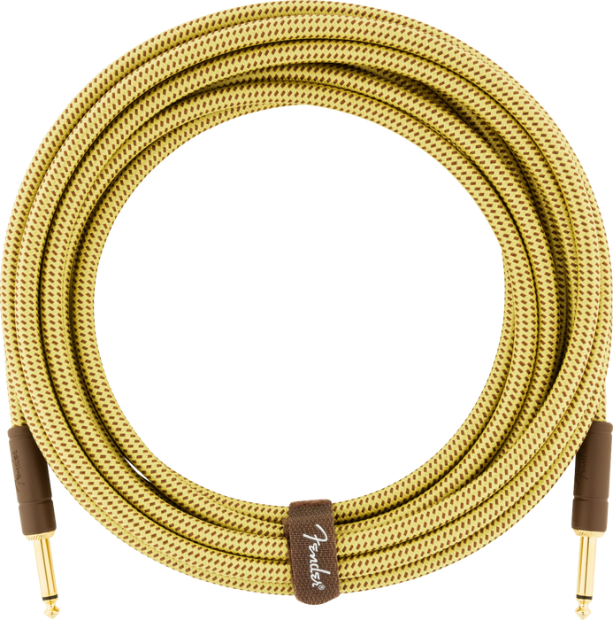 Fender Deluxe Series Instrument Cable, Straight/Straight, 3m / 10ft Tweed - Guitar Warehouse