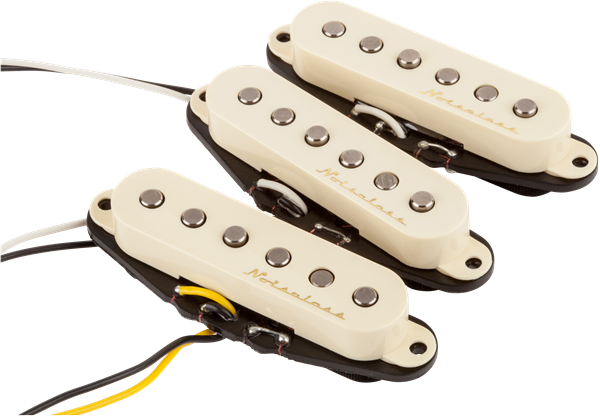 Fender Vintage Noiseless™ Strat® Pickups Set of 3 - Aged White - Guitar Warehouse