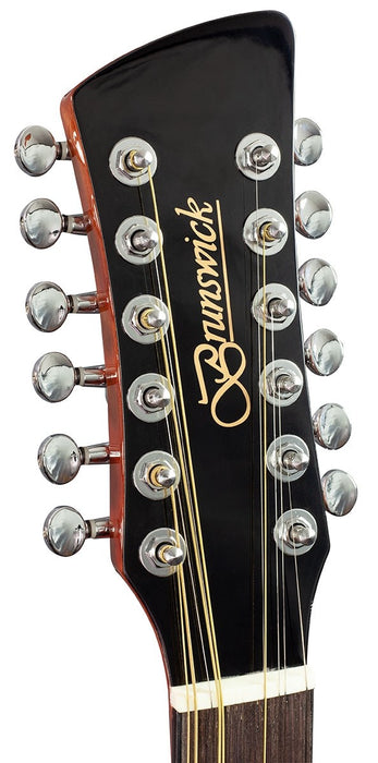 Brunswick Dreadnought 12 String Acoustic Guitar - Natural - Guitar Warehouse