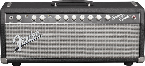 Fender Super-Sonic™ 22 Head, Black/Silver, 230V EU - Pre-owned - Guitar Warehouse
