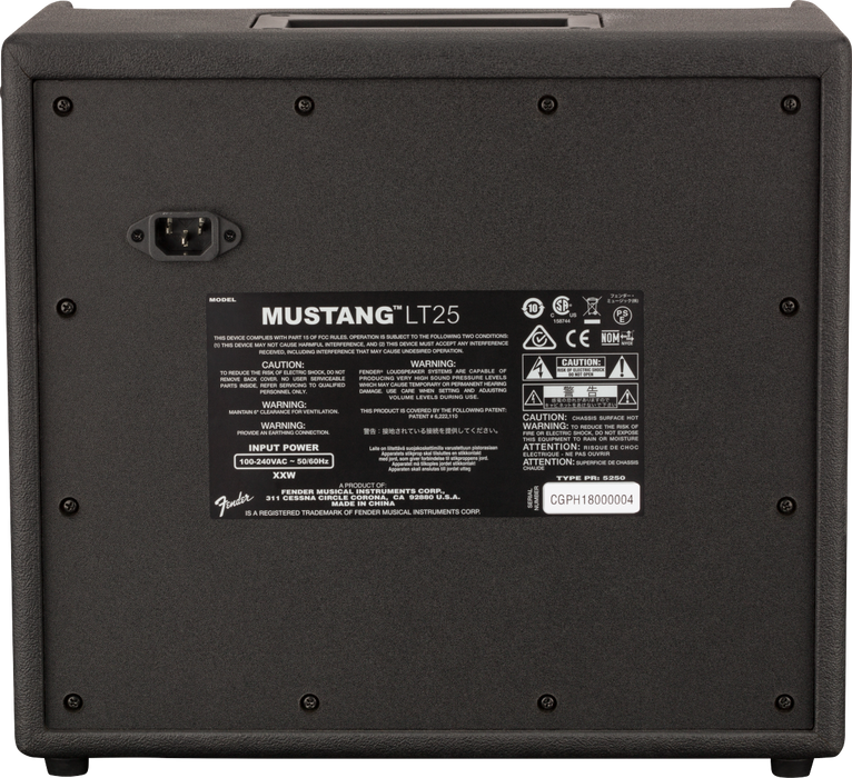 Fender Mustang™ LT25, 230V Electric Guitar Modelling Combo Amp with Effects - Guitar Warehouse