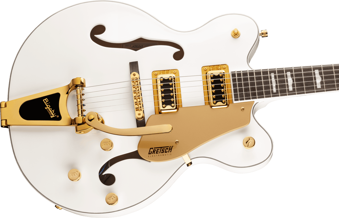 Gretsch G5422TG Electromatic® Classic Hollow Body Double-Cut with Bigsby® and Gold Hardware, Laurel Fingerboard, Snowcrest White *SETUP PRICE - Guitar Warehouse
