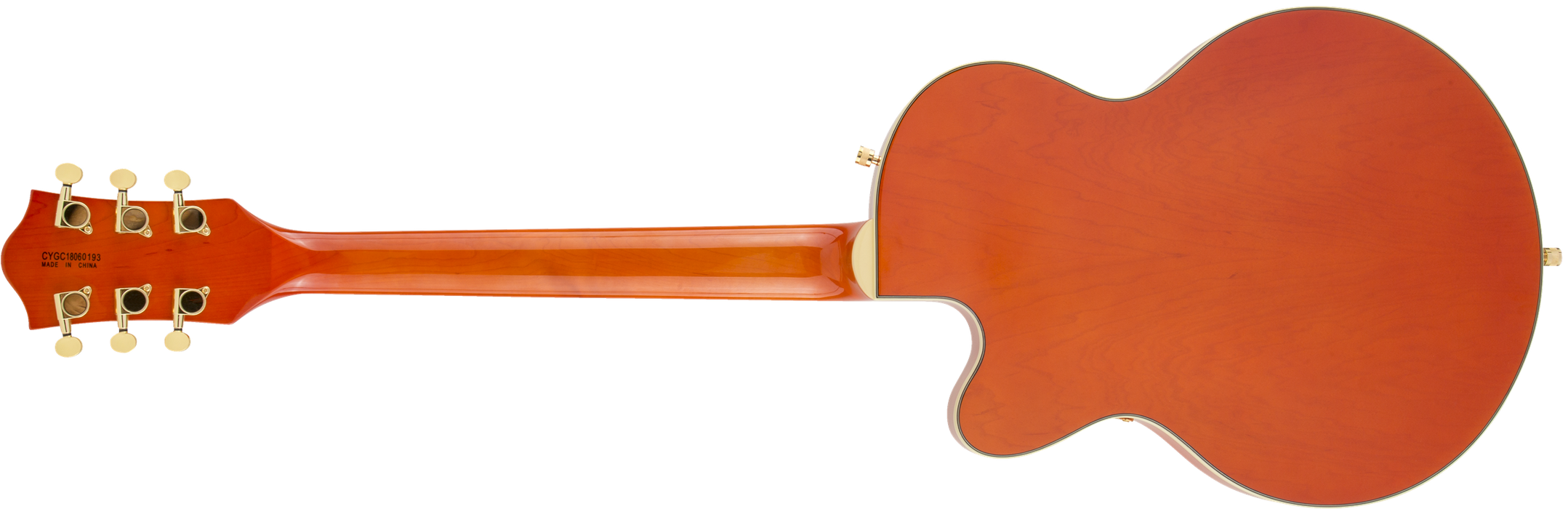Gretsch G5655TG Electromatic® Center Block Jr. Single-Cut with Bigsby® and Gold Hardware, Laurel Fingerboard, Orange Stain - Guitar Warehouse