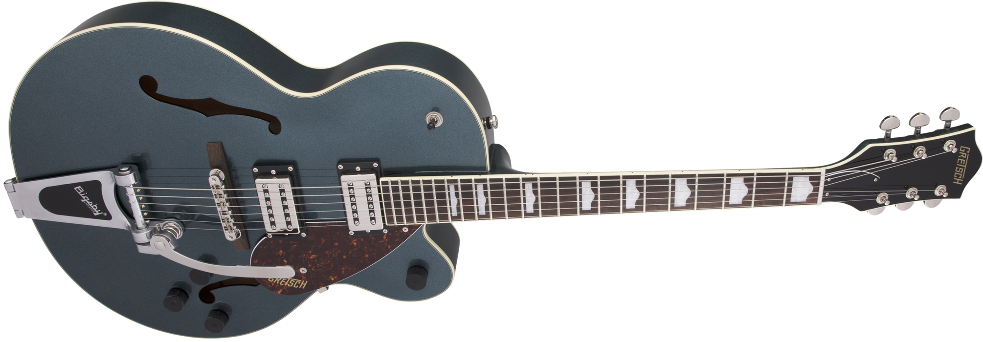 Gretsch G2420T Streamliner™ Hollow Body with Bigsby®, Broad'Tron™ BT-2S Pickups, Laurel Fingerboard, Gunmetal - Guitar Warehouse