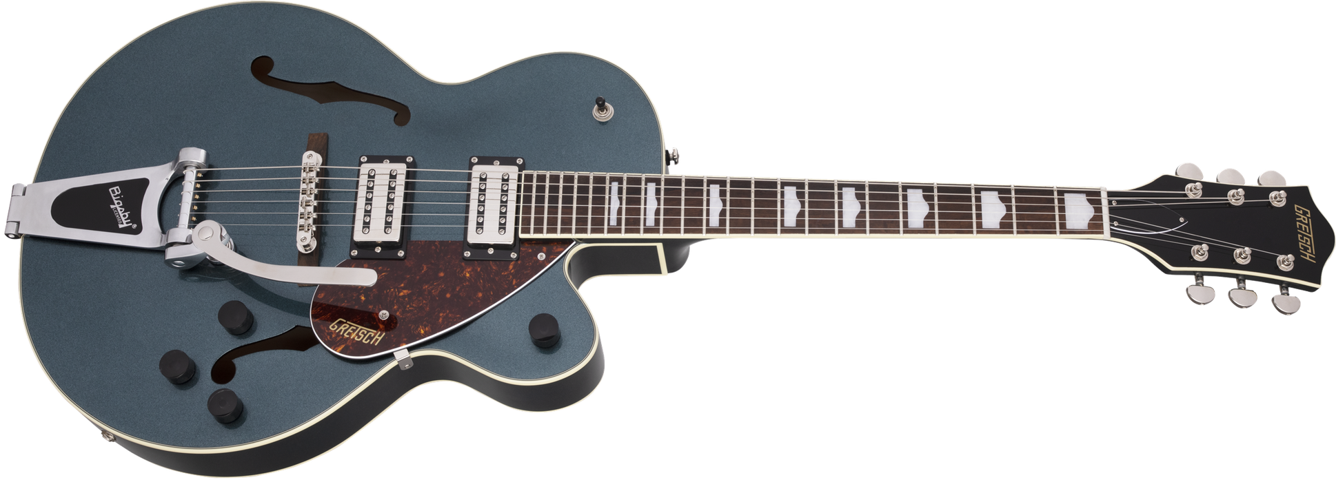 Gretsch G2420T Streamliner™ Hollow Body with Bigsby®, Broad'Tron™ BT-2S Pickups, Laurel Fingerboard, Gunmetal - Guitar Warehouse