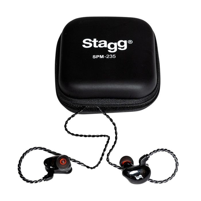 Stagg SPM-235 BK Dual Driver In-ear Stage Monitors (Pair) - Transparent - Guitar Warehouse