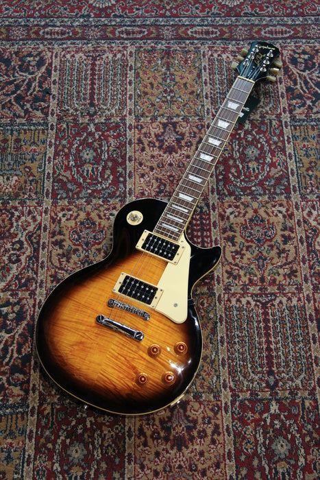 2003 Epiphone Les Paul Standard w/Upgrades - Tobacco Sunburst - Guitar Warehouse