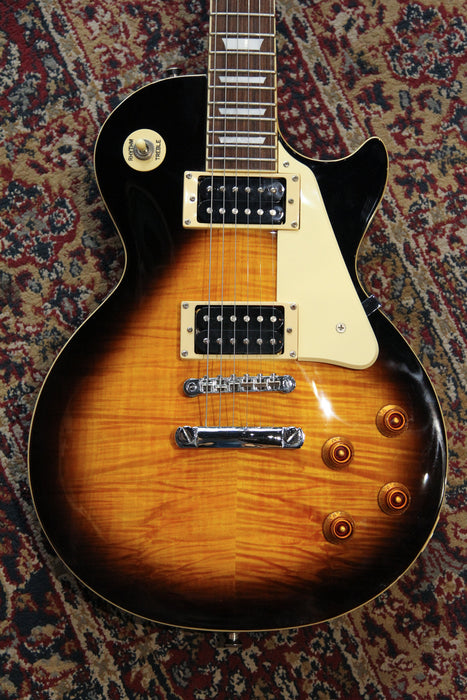 2003 Epiphone Les Paul Standard w/Upgrades - Tobacco Sunburst - Guitar Warehouse