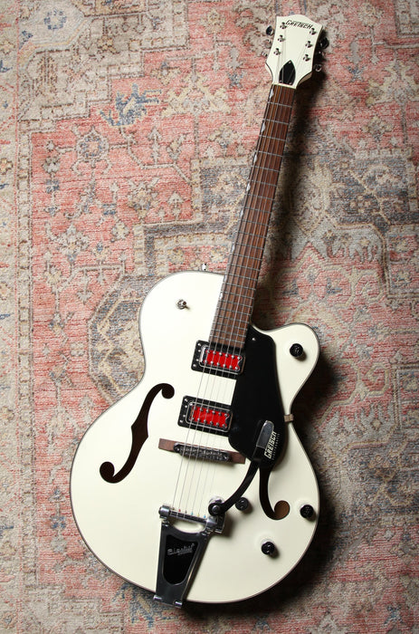 Gretsch G5410T Rat Rod Hollow Body - Matte Vintage White -  Pre-Owned - Guitar Warehouse