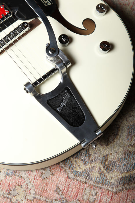 Gretsch G5410T Rat Rod Hollow Body - Matte Vintage White -  Pre-Owned - Guitar Warehouse
