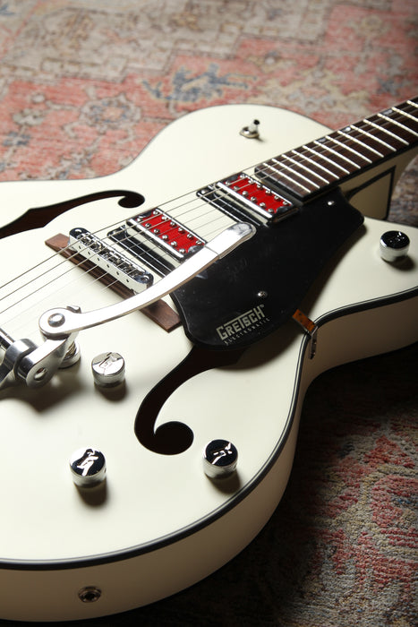 Gretsch G5410T Rat Rod Hollow Body - Matte Vintage White -  Pre-Owned - Guitar Warehouse