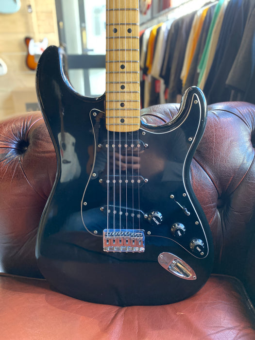 1979 Fender Stratocaster USA Hard Tail Black w/Maple Neck! All Original Parts/Tags | One Owner! - Guitar Warehouse