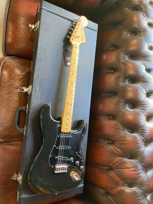1979 Fender Stratocaster USA Hard Tail Black w/Maple Neck! All Original Parts/Tags | One Owner! - Guitar Warehouse