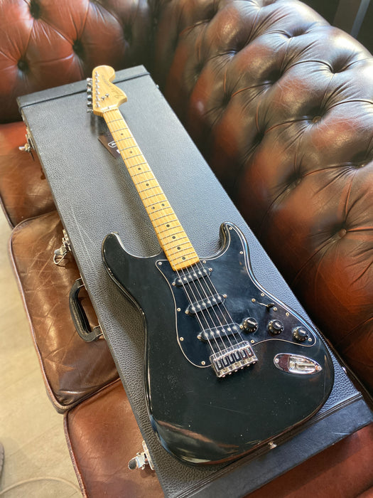 1979 Fender Stratocaster USA Hard Tail Black w/Maple Neck! All Original Parts/Tags | One Owner! - Guitar Warehouse