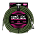 Ernie Ball Braided Cable P06077 - 10FT GREEN/ BLACK - Guitar Warehouse