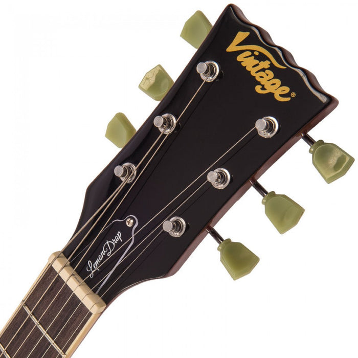 Vintage V100 ReIssued Electric Guitar ~ Honeyburst - Guitar Warehouse