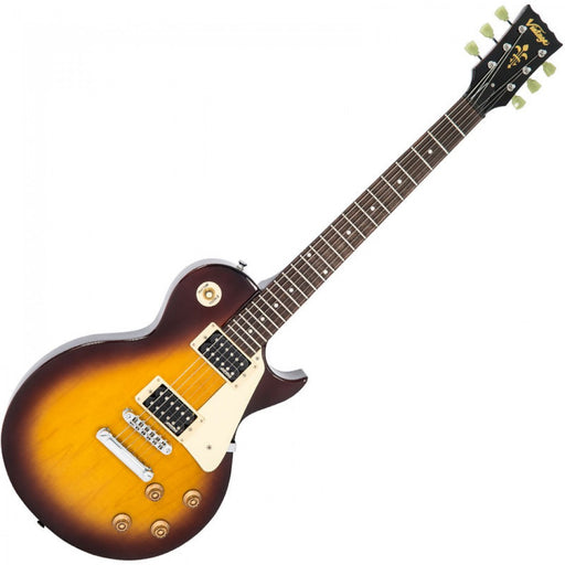 Vintage V100NB ReIssued Electric Guitar ~ Unbound Tobacco Sunburst - Guitar Warehouse