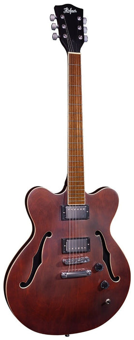Hofner Verythin Semi-Hollow UK Exclusive - Dark Stain *SETUP PRICE - Guitar Warehouse