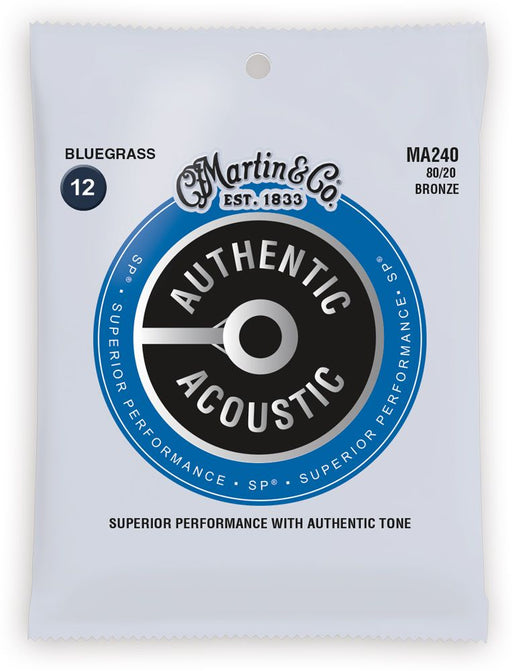 Martin MA240 Authentic Acoustic SP 80/20 Bronze Bluegrass - Guitar Warehouse