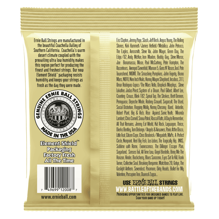 EARTHWOOD Rock & Blues 80/20 BRONZE ACOUSTIC GUITAR STRINGS - 10-52 GAUGE 2008 - Guitar Warehouse