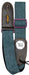 TGI Guitar Strap Woven Green Denim Purple Buckle - Guitar Warehouse