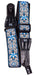 TGI Guitar Strap Woven Cotton Persian Stitch - Blue & White - Guitar Warehouse