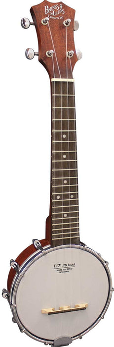 Barnes & Mullins Banjo Ukulele Open Back Soprano - Guitar Warehouse